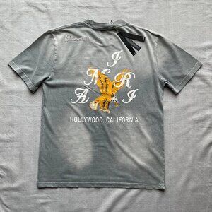 AMIRI MEN'S GRAY OVERSIZE T-SHIRT MEDIUM SIZE